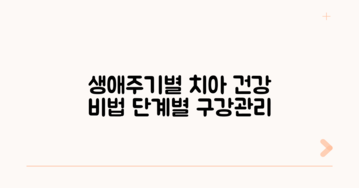 성장 단계별 구강 관리법