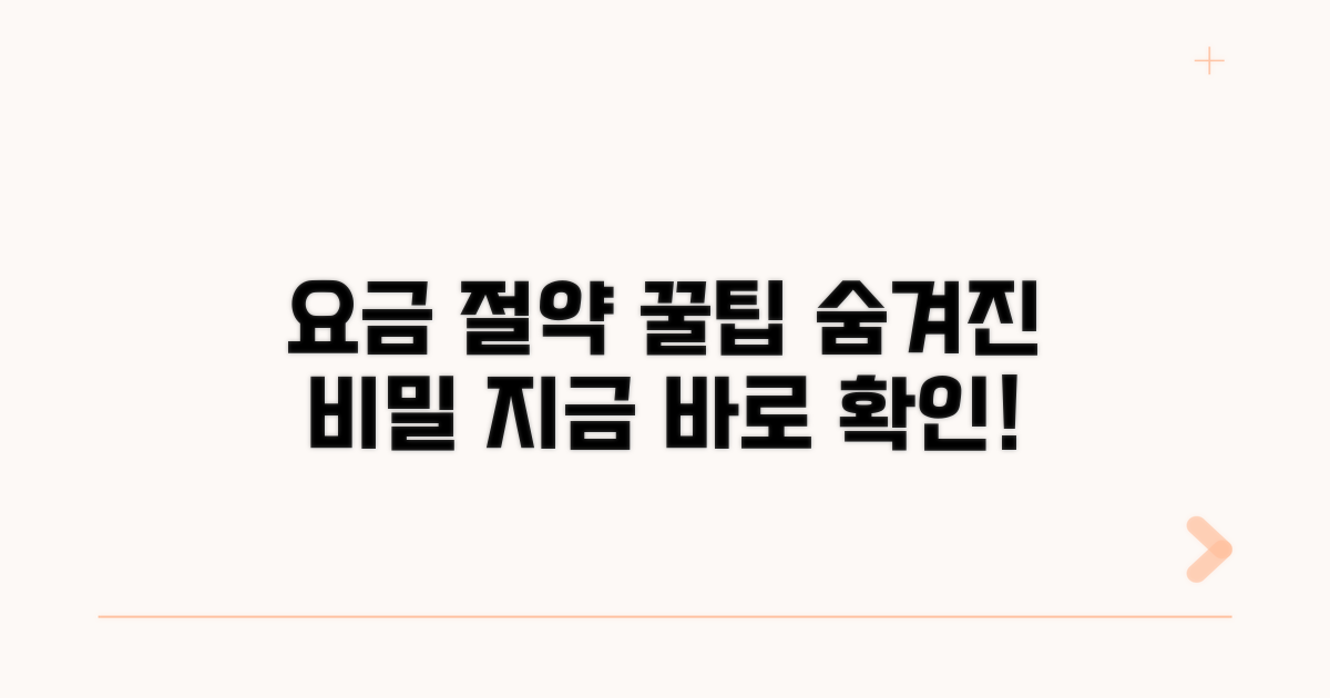 요금 절약하는 숨겨진 팁