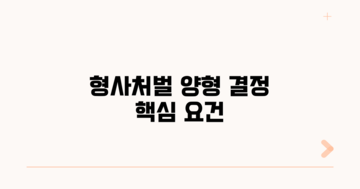 형사처벌 양형 고려사항