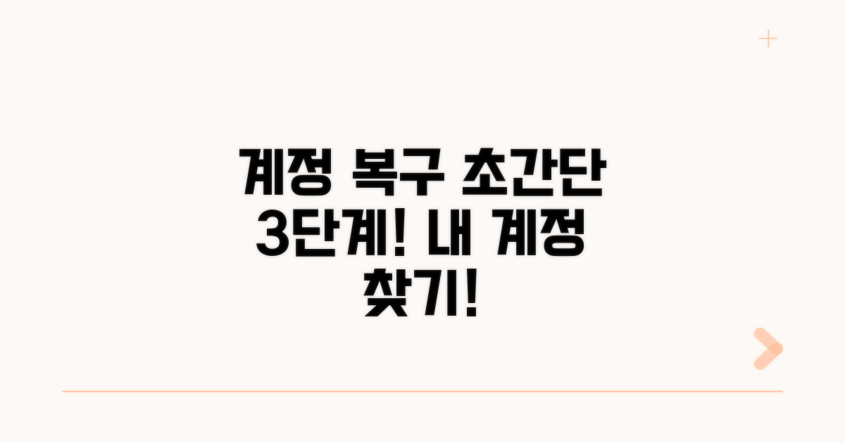 카페 계정 되찾는 상세 절차