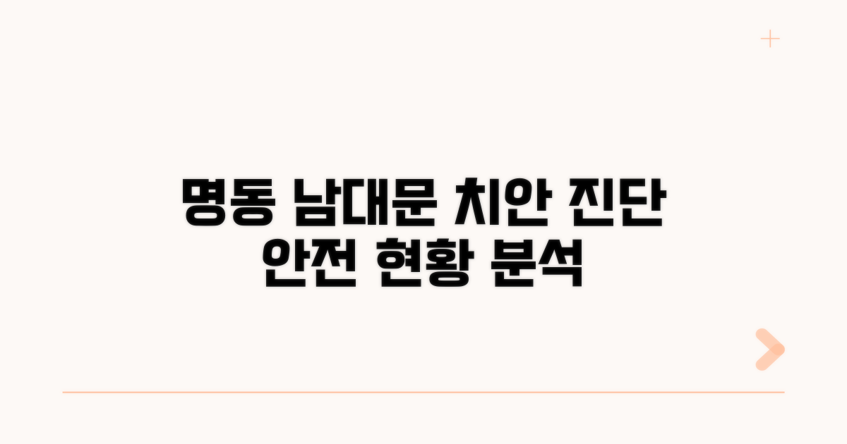명동 남대문 지역 치안 현황 분석