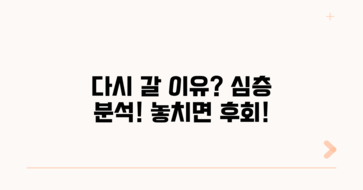 다시 가고 싶은 이유 분석