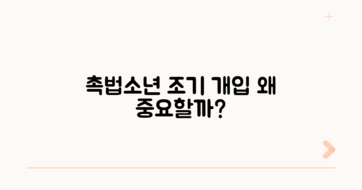 촉법소년 조기 개입, 왜 중요할까?