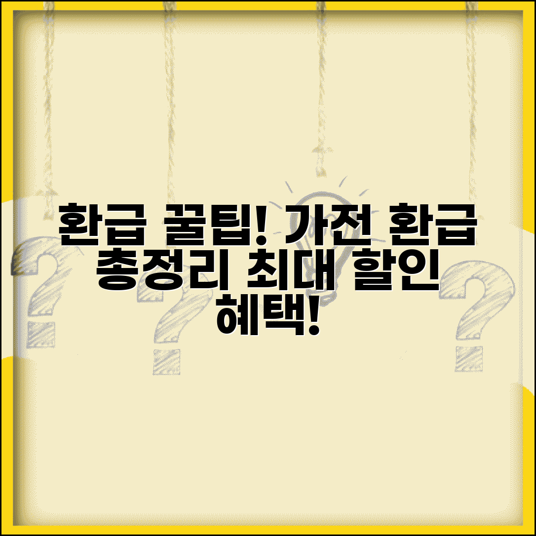 으뜸효율 가전제품 환급 혜택 총정리 | 제품별 환급 금액과 추가 할인 혜택