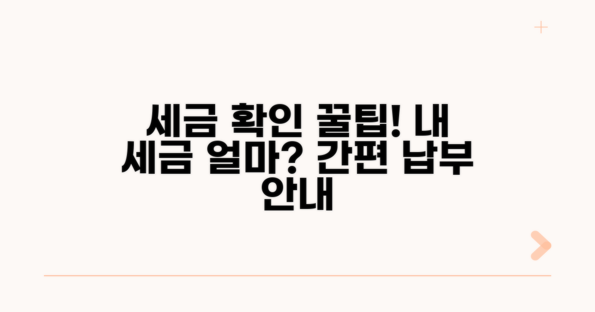 세금 납부액 확인 방법