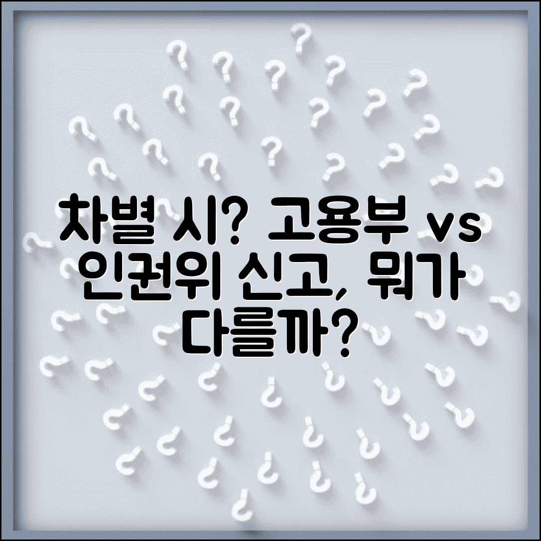 장애인 취업 차별 당했을때 | 고용노동부 vs 인권위 신고 차이
