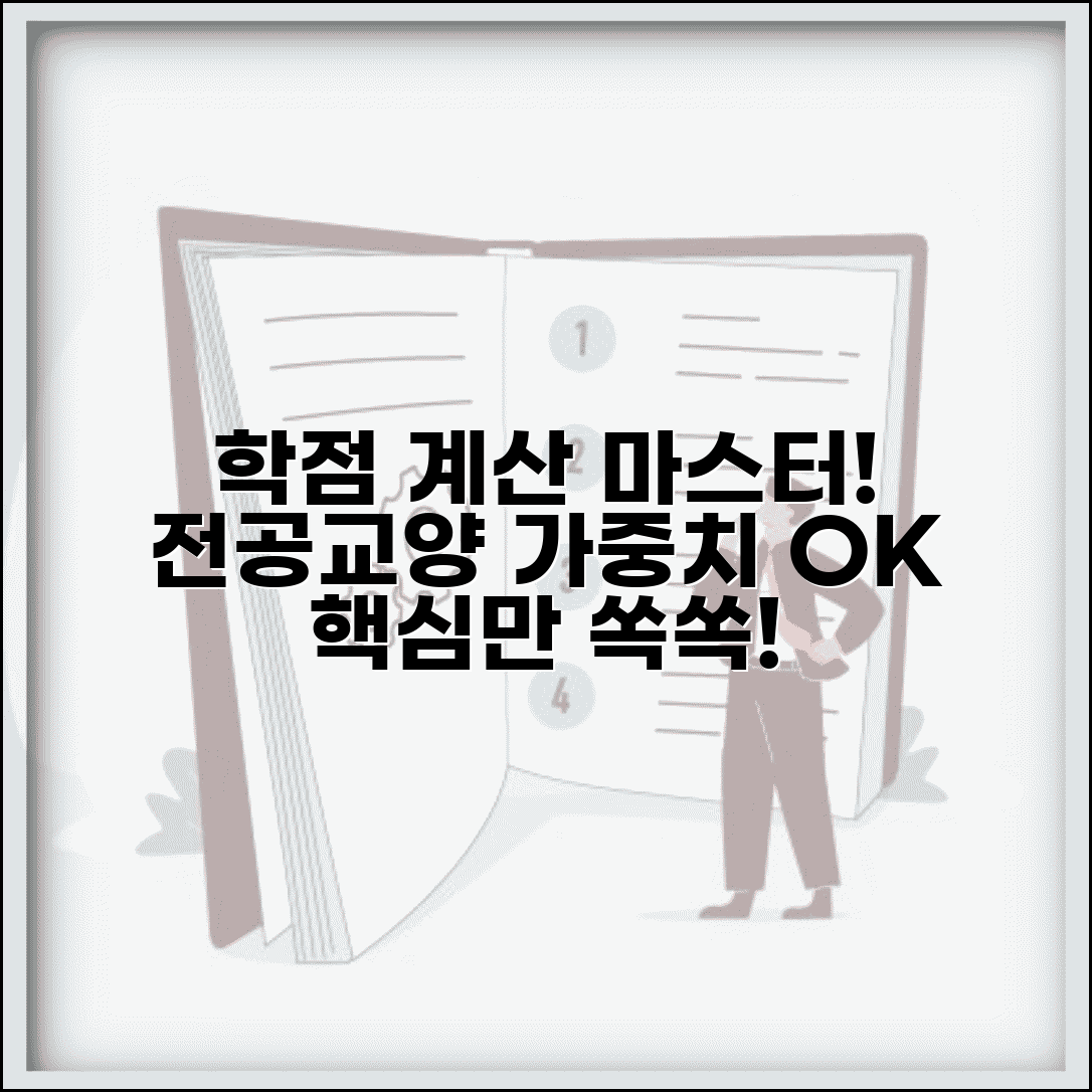 학점 계산하는 법 | 전공/교양 구분 및 가중치 적용 방법