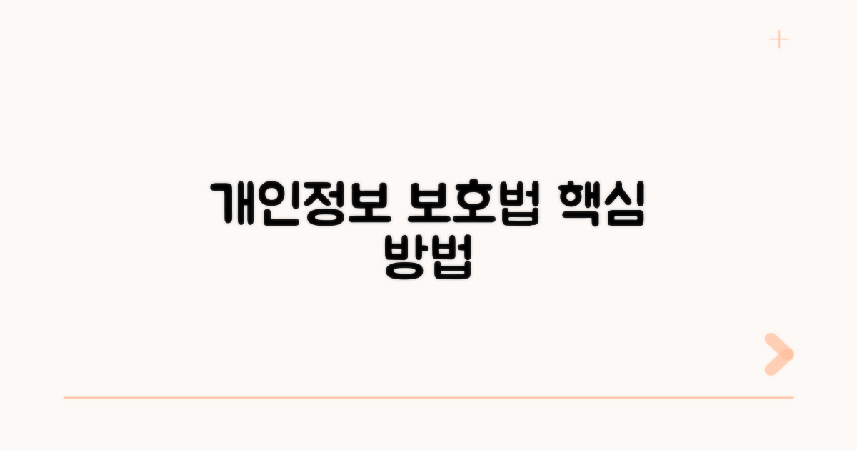 개인 정보 보호를 위한 구체적 방법