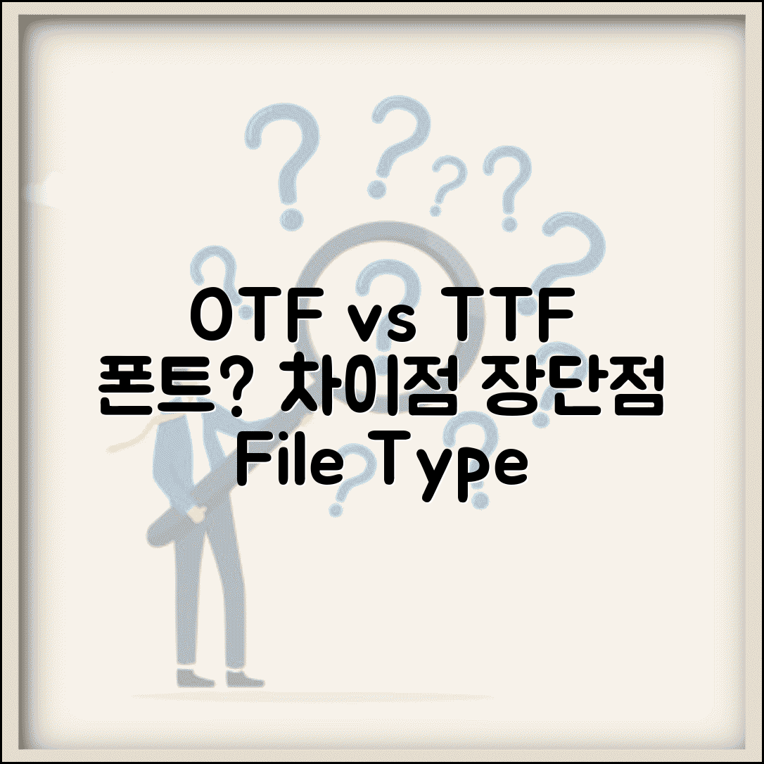 폰트 otf ttf 차이점은? | 파일 형식별 장단점과 호환성