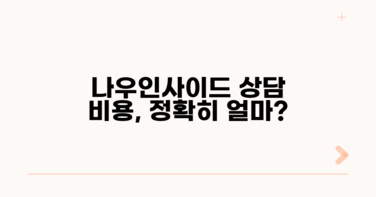 나우인사이드 심리상담 비용은?