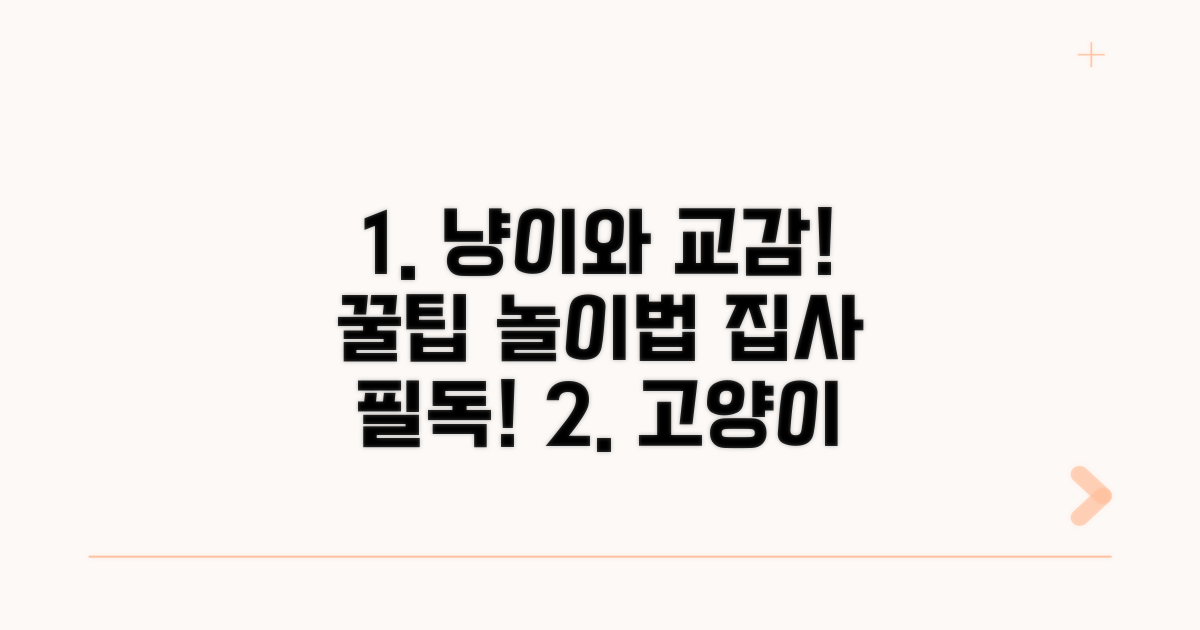 반려묘와 교감하는 효과적인 놀이법