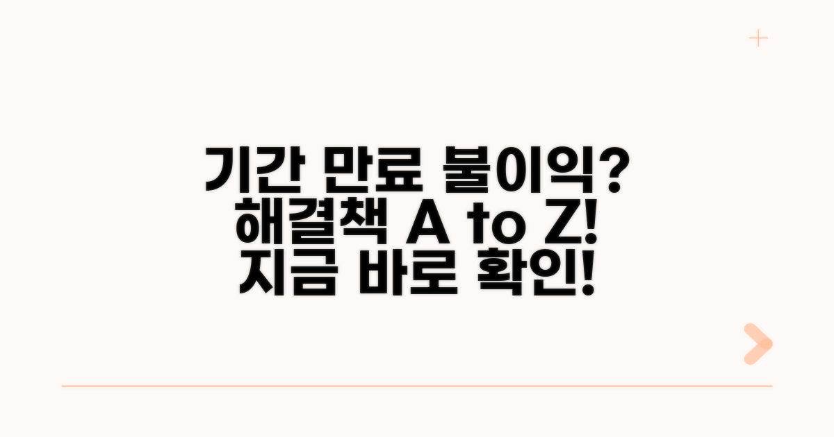 기간 경과 시 불이익과 해결책