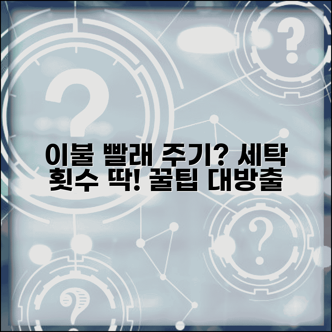 이불 빨래 주기 얼마나 자주 | 이불 세탁 적정 횟수