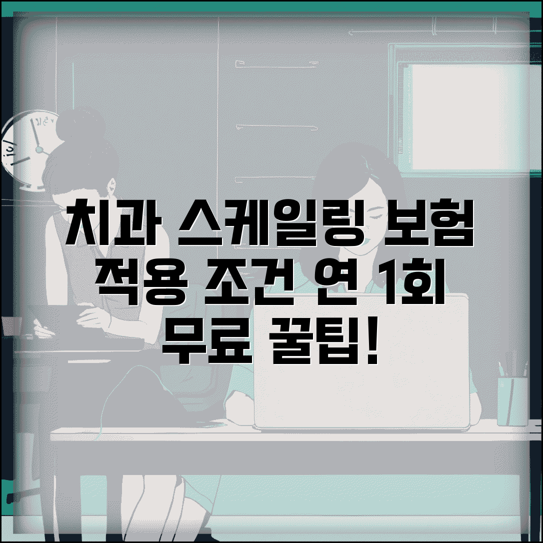 치과 스케일링 보험적용 조건 | 연 1회 무료 스케일링 자격 및 절차