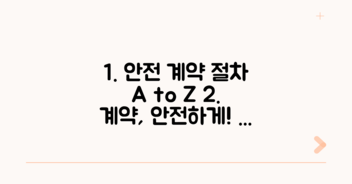 안전한 계약을 위한 절차