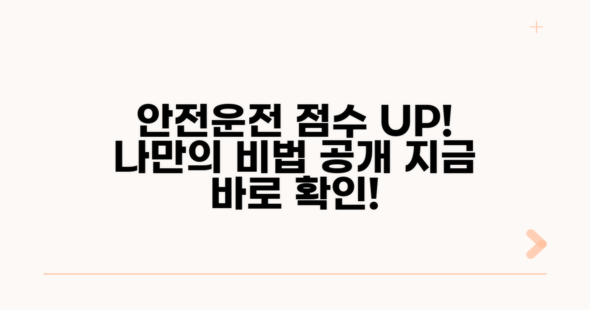 나만의 안전운전 점수 올리기
