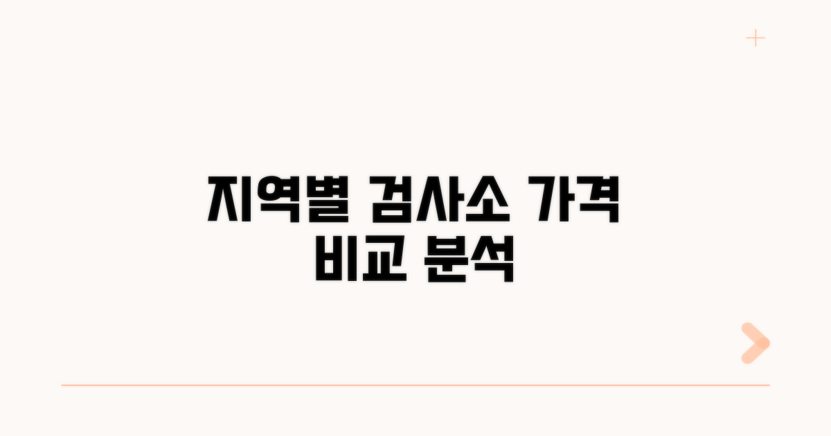 지역별 검사소 가격 비교