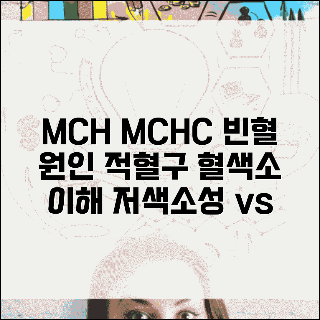 평균적혈구혈색소 MCH MCHC 의미 | MCH MCHC 저색소성 정색소성 빈혈