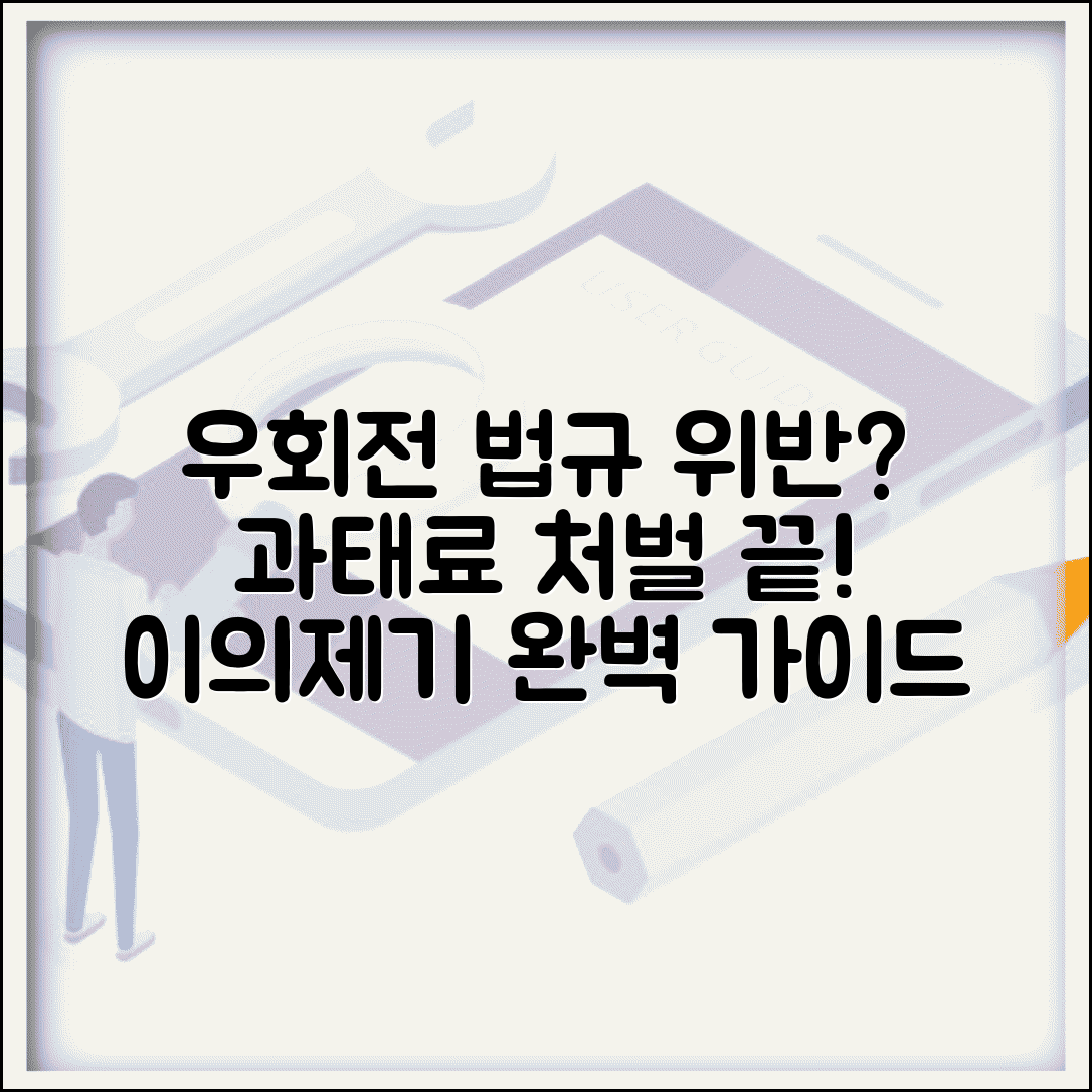 우회전 위반 사례 및 처벌 | 과태료 금액 | 이의제기 방법 안내