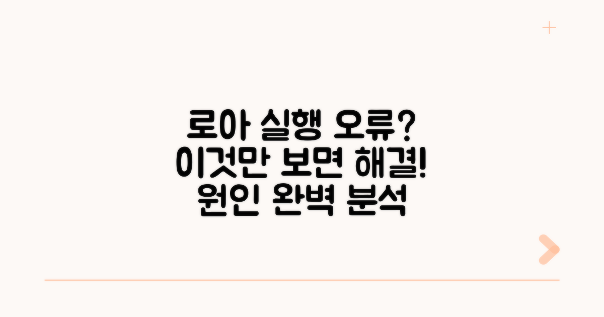 로아 실행 오류, 원인 파헤치기