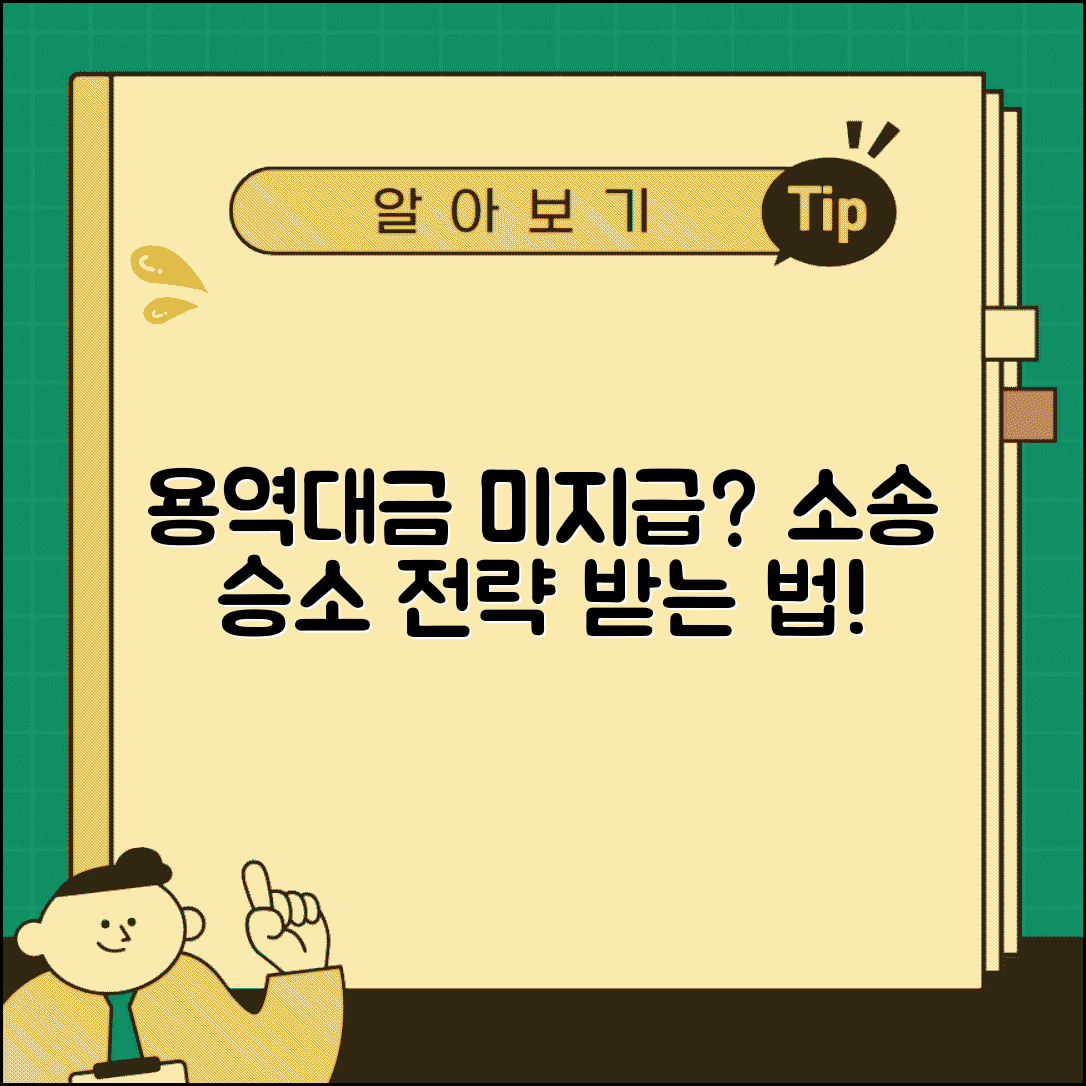 용역대금 미지급 청구소송 승소전략 | 계약내용 입증방법 | 지연이자 계산법
