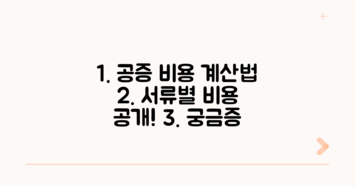 서류별 공증 비용, 어떻게 계산될까?