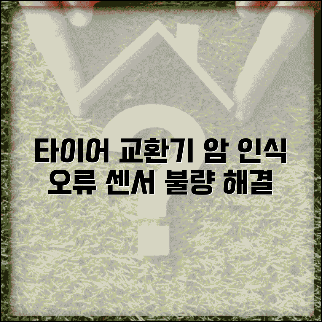 타이어 교환기 센서 오류 | 타이어 체인저 암 인식 안됨