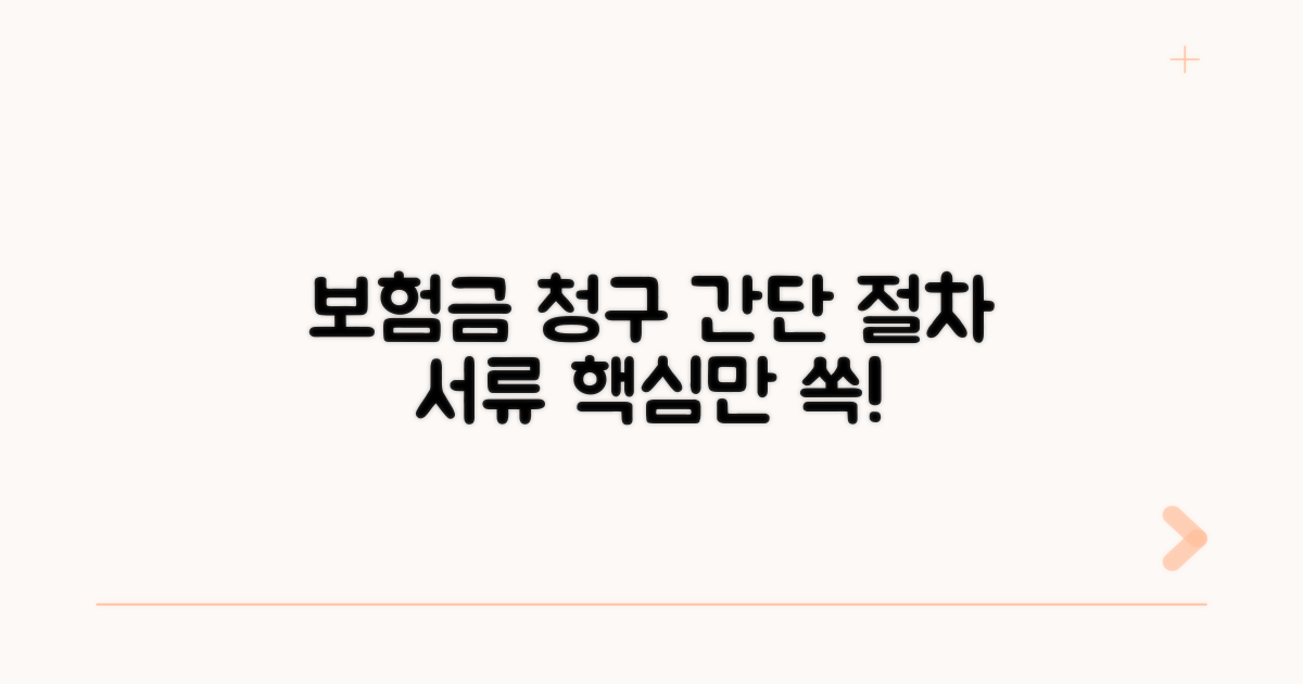 보험금 청구 절차 및 필요 서류