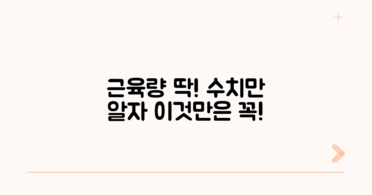 골격근량 수치, 이것만 알자