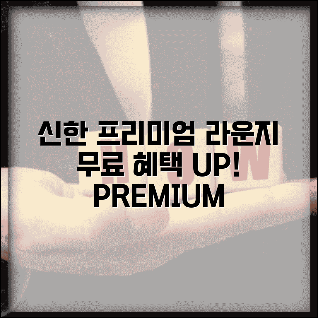 프리미엄 라운지 신한 PREMIUM | 신한카드 프리미엄 프리미엄 라운지 무료