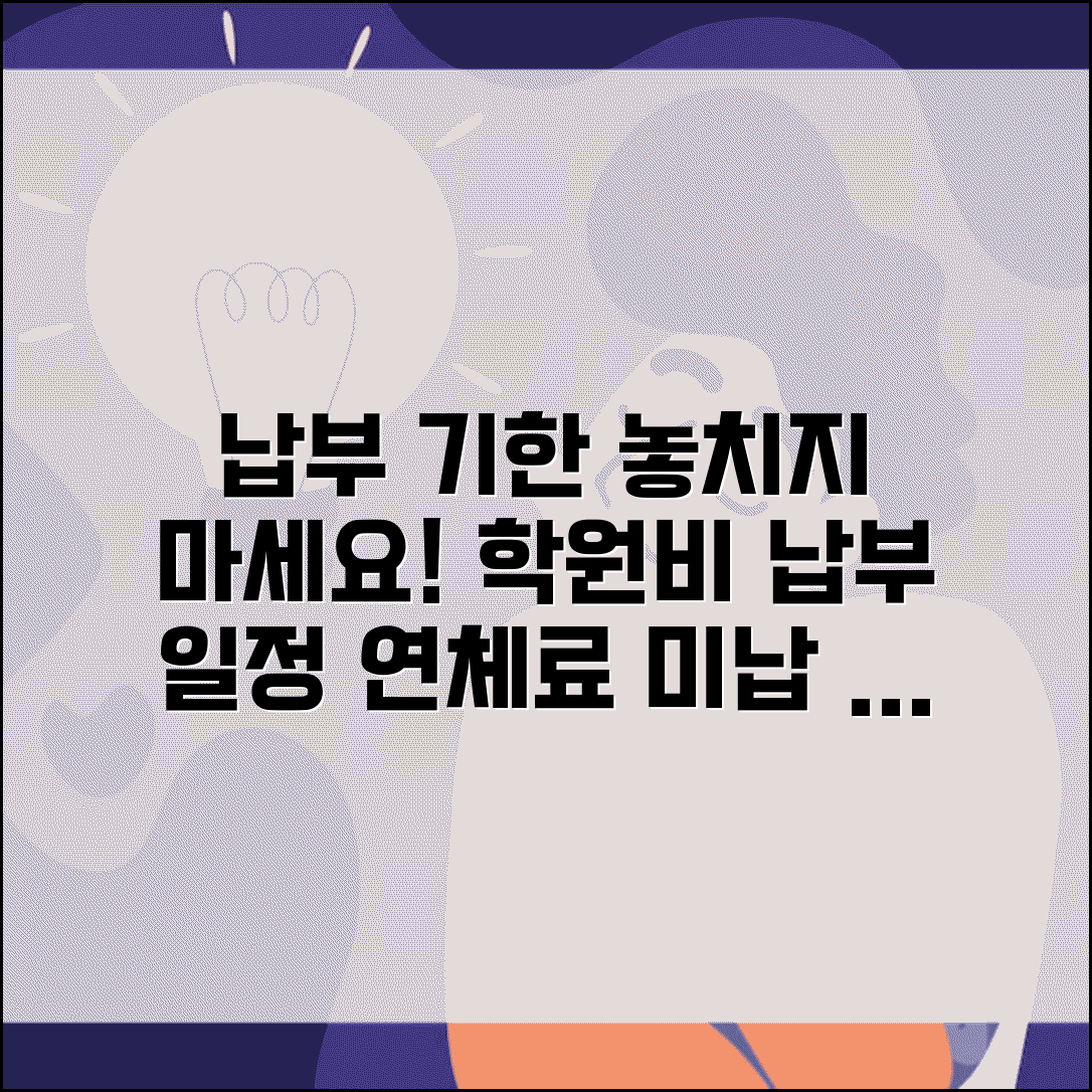 학원 수강료 납부 기간 언제까지 | 학원비 납부 일정과 연체료