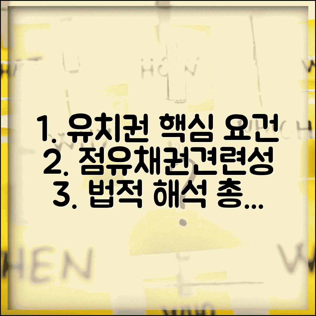 유치권 성립요건 법적 해석 | 점유/채권/견련성 요건 종합 정리