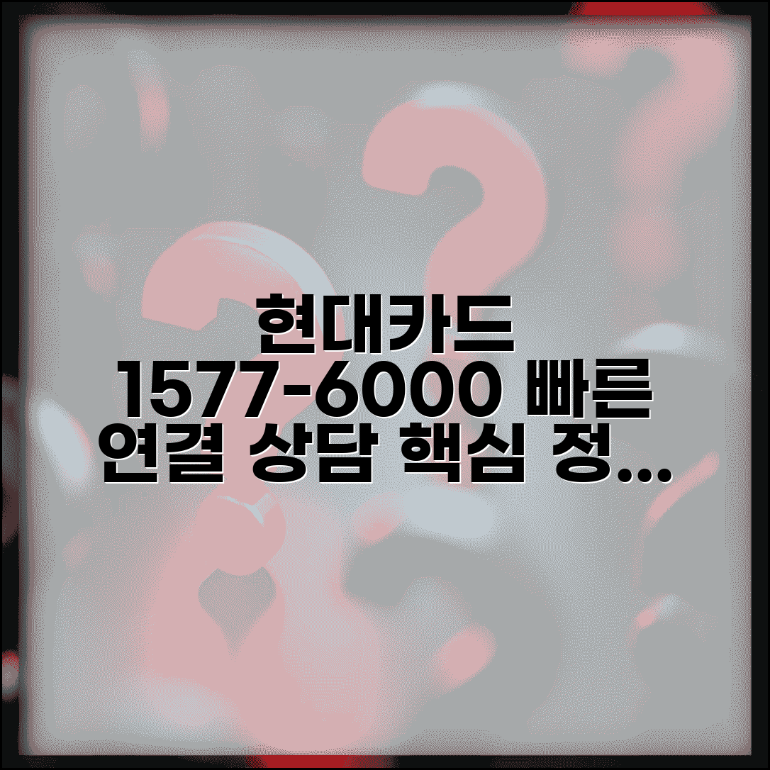 현대카드 고객센터 1577-6000 연결 | 서비스 상담, 자주 묻는 질문 및 필요 서류 총정리