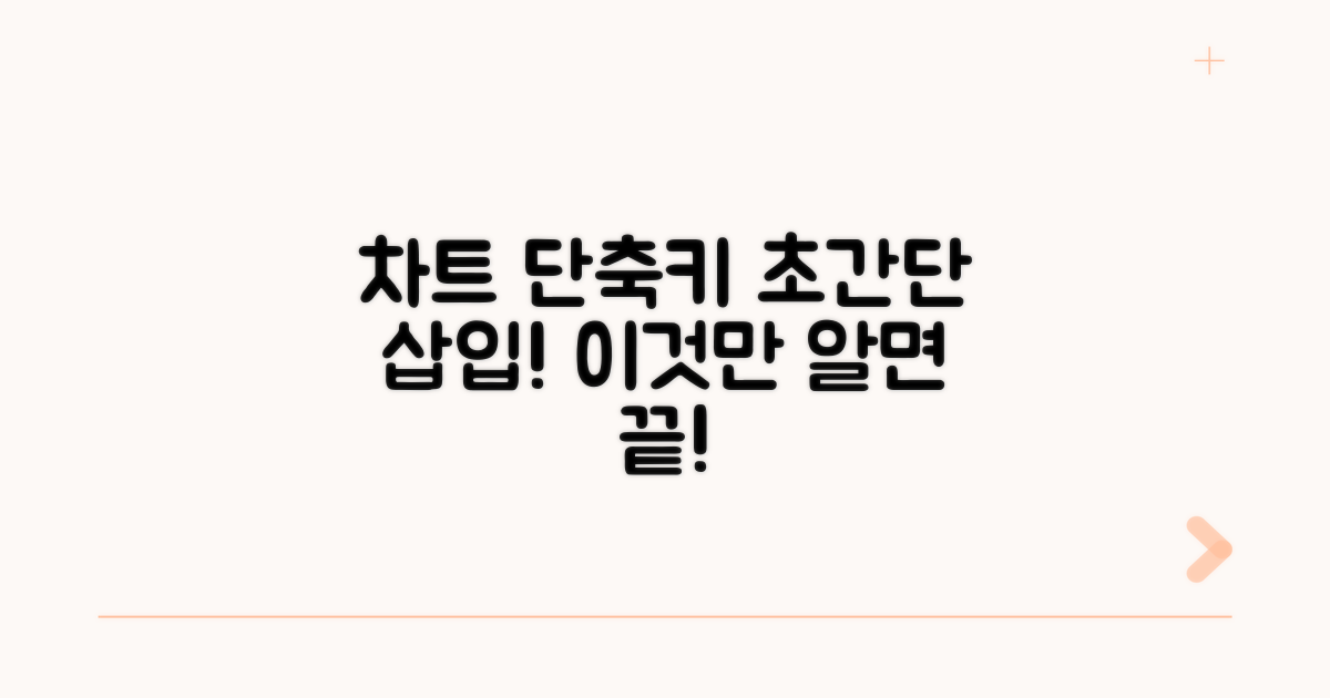 차트 삽입 초간단 단축키