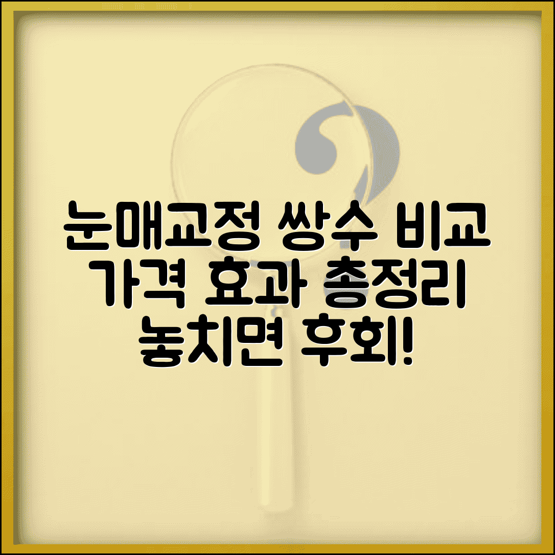 눈매 교정 수술 비용 가격 효과 | 쌍수 차이 비교 및 필요성 총정리