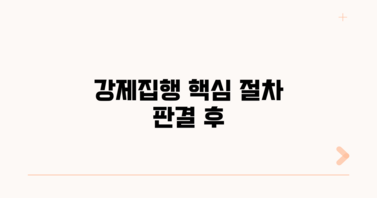 판결 후 강제집행 절차