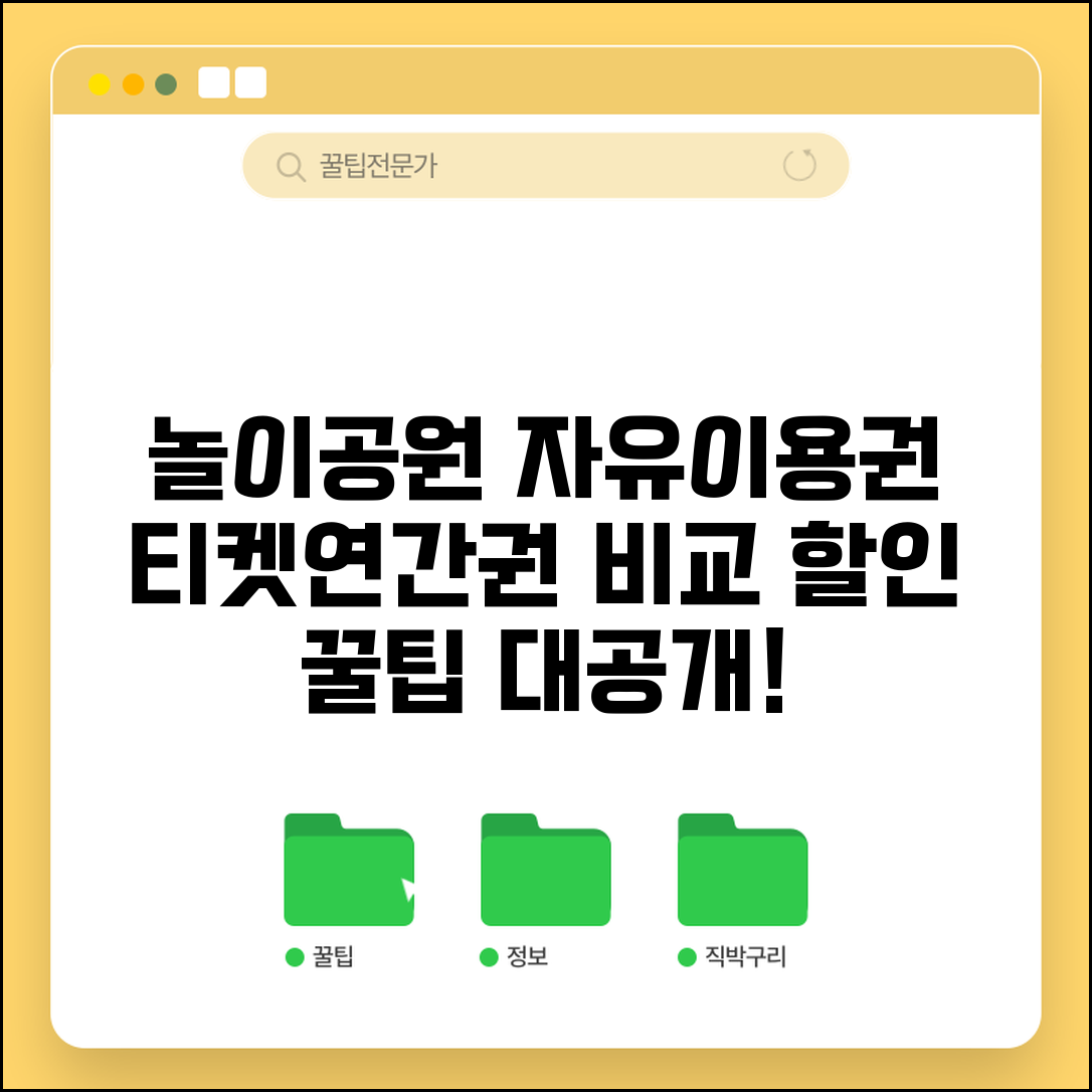놀이공원 자유이용권 | 테마파크 티켓 요금, 연간이용권 비교 및 할인 꿀팁