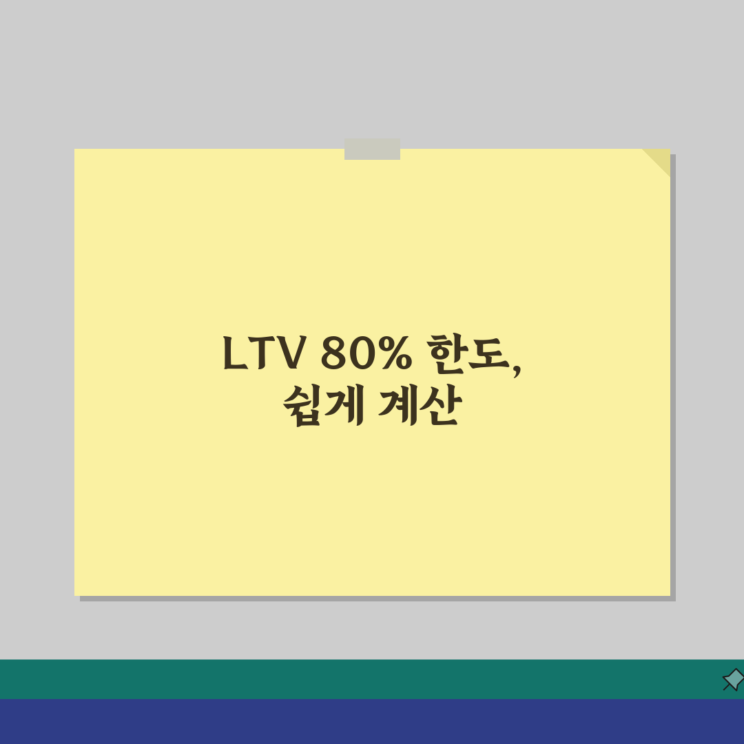 전세자금대출 LTV 80% 한도, 이렇게 계산하세요!